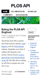 Mobile Screenshot of api.plos.org
