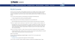 Desktop Screenshot of currents.plos.org